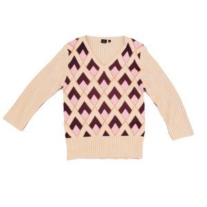 C - Preppy V-Neck Sweater